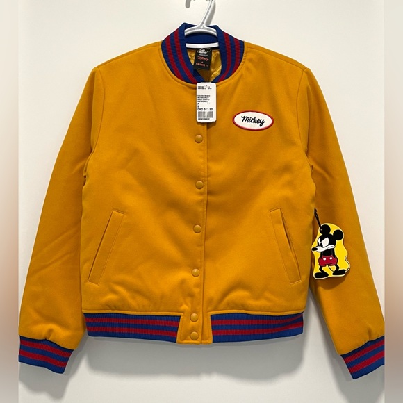 NEW Forever 21 x Disney Mickey Mouse Varsity Jacket (size S) - Picture 2 of 3